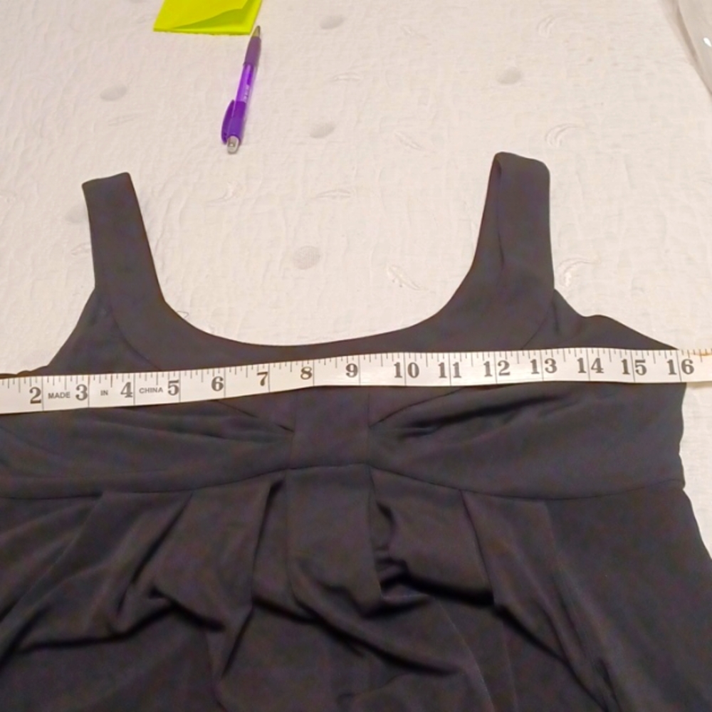 Black empire waist dress